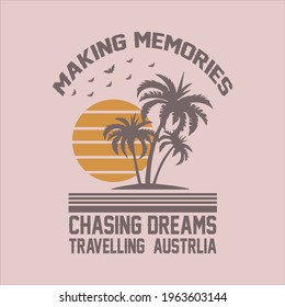 summer t shirt template design