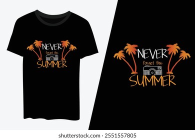 Summer t shirt, typography t shirt print vector design