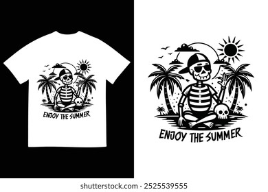 Diseño de Vector de camiseta de verano 