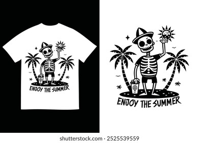verão t camisa vetor design 