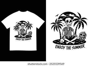 Sommer T-Shirt Vektordesign 