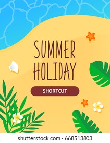 Summer template illustration