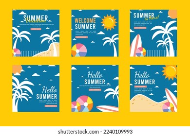 Summer Template for instagram Business Media Ads