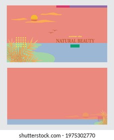 summer template presentation or flyer