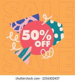 Summer templates for promo one hundred  percent off posts on social media networks. Colorful summer banner set with tropical leaves. Stories template bundle. Use for product catalog, discount voucher