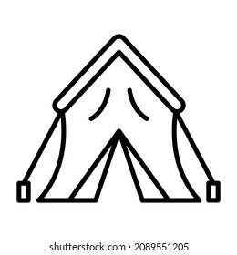 Summer Tent icon vector image. Can also be used for web apps, mobile apps and print media.
