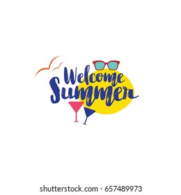 Summer Text Design Vector