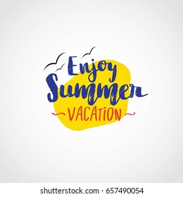 Summer Text Design Vector