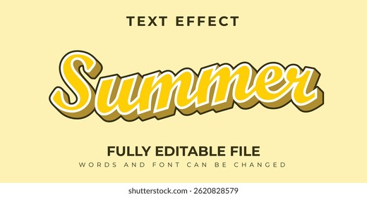 Sommertexteffekt gelbes Design