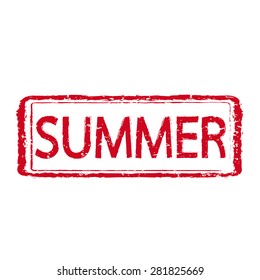 SUMMER text Illustration
