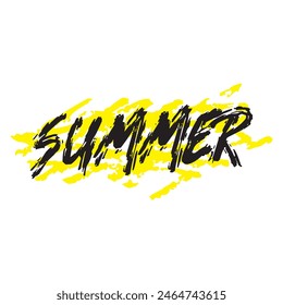 texto de verano sobre fondo blanco.