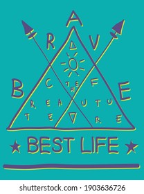 Summer text vector design print for tee and poster