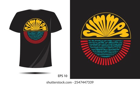 summer text Vector illustrations. For t-shirt prints tee and other uses 