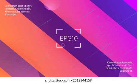 Summer Texture. Curve Business Banner. Blue Digital Art. 3d Shape. Tech Geometry Composition. Geometric Ux. Retro Landing Page. Pink Summer Texture