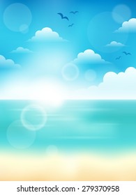 Summer theme abstract background 4 - eps10 vector illustration.