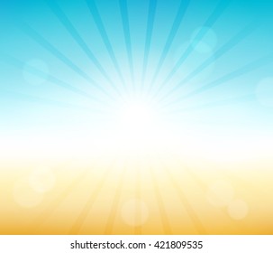 Summer theme abstract background 6 - eps10 vector illustration.