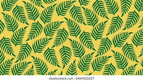 Summer theme background wallpaper, luxury nature leaf pattern design, arranged leaves design for fabric, prints, covers, banners and invitations, Vector illustration.