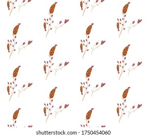 Summer theme in vibrant and colorful colors.  natural colors and  floral ornament pattern. Seamless pattern. Background image.