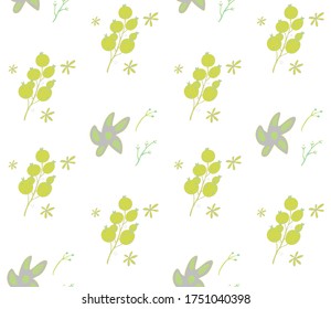 Summer theme in vibrant and colorful colors.  floral ornament and  floral pattern pattern. Seamless pattern. Background image.