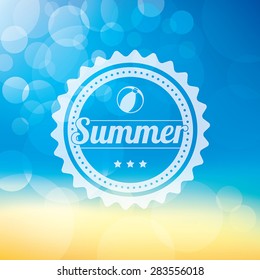 A Summer themed background with a bokeh effect