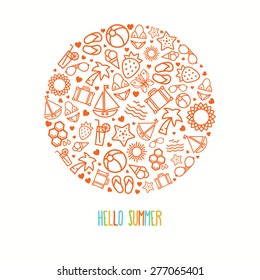 Summer themed background design