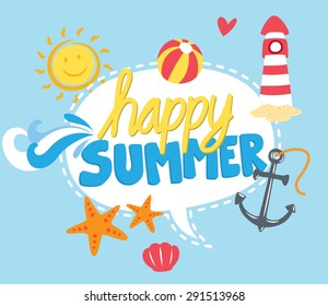 summer themed graphic element