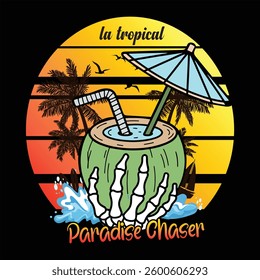 Summer themed vector T-shirt design