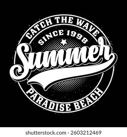 Summer themed vector T-shirt design