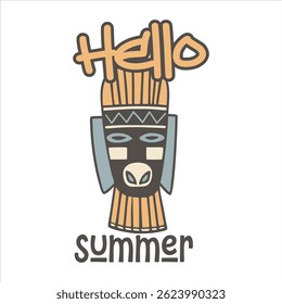Verão Tiki Máscara Totem, Totem Antigo