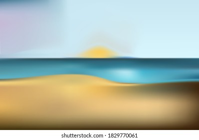 tiempo de verano con lo abstracto. fondo de verano. mar, sol, arena. ilustración vectorial. fondo moderno. Pasos 10