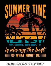 el verano siempre es lo mejor de lo que podría ser el diseño de camiseta de verano