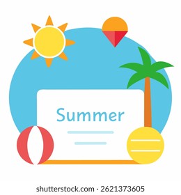 Fondo de la hora de verano. Hermoso diseño de fondo. Diseño de tarjeta de primavera.