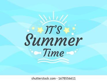 it's summer time background design