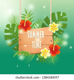 summer time background design. can be use for greeting and invitation card. background , backdrop. vector illustration - Vector