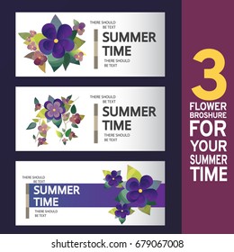 Summer time background for the design of flowers. Floral Vector illustration. A concept for your brochure, greeting card, business card, blank or banner.