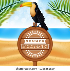 it's summer time background illustration