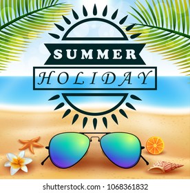 it's summer time background illustration