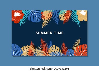 Summer Time Background, Summer Illustration Design for Party and Event. for web, banner, poster design, and others, design illustration
