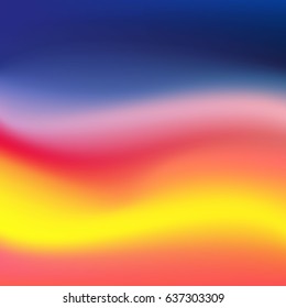 Summer time background with text - illustration.