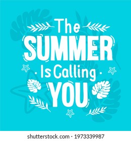 Summer time background with tropical vibes