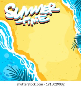 Summer time Background, vector illustration.
Design for fashion work ,banner ,card ,frame ,web ,illustration ,catalog,social
