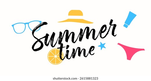 Summer time banner. Summer banner.