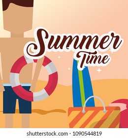 summer time beach
