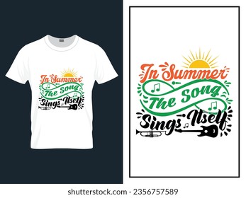 Summer time beach t-shirt design vector illustration, Vector summer day t shirt design 