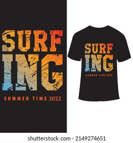 summer time black typography   t shirt design 