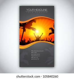 Summer Time Brochure Template | EPS10 Vector Design