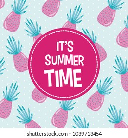 Its summer time card concept