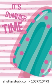Its summer time card concept