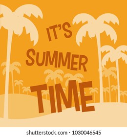 Its summer time cartoon card