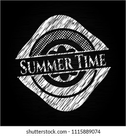 Summer Time chalkboard emblem